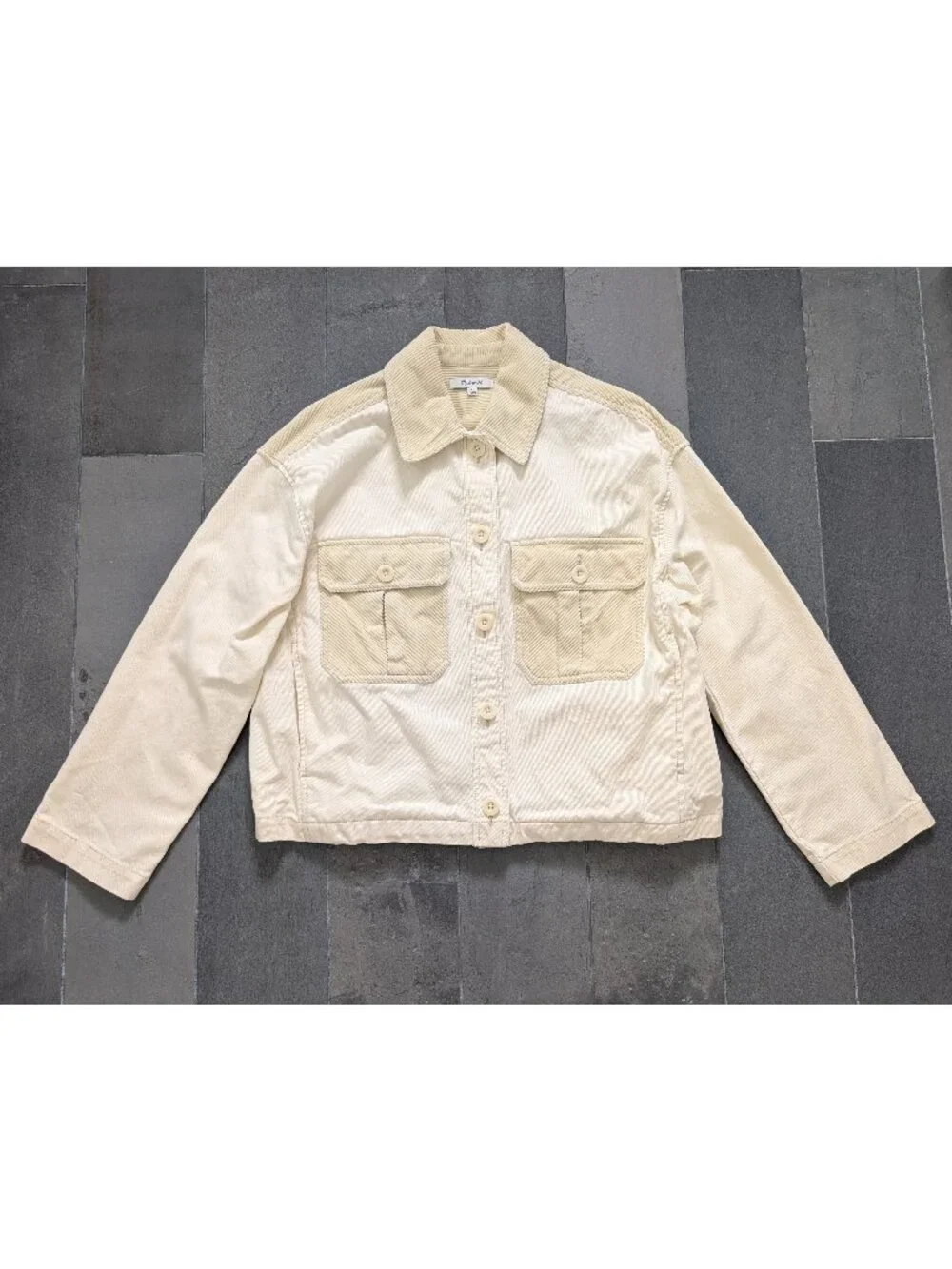NWOT Madewell Chino Boxy Shirt Jacket - Picture 4 of 13